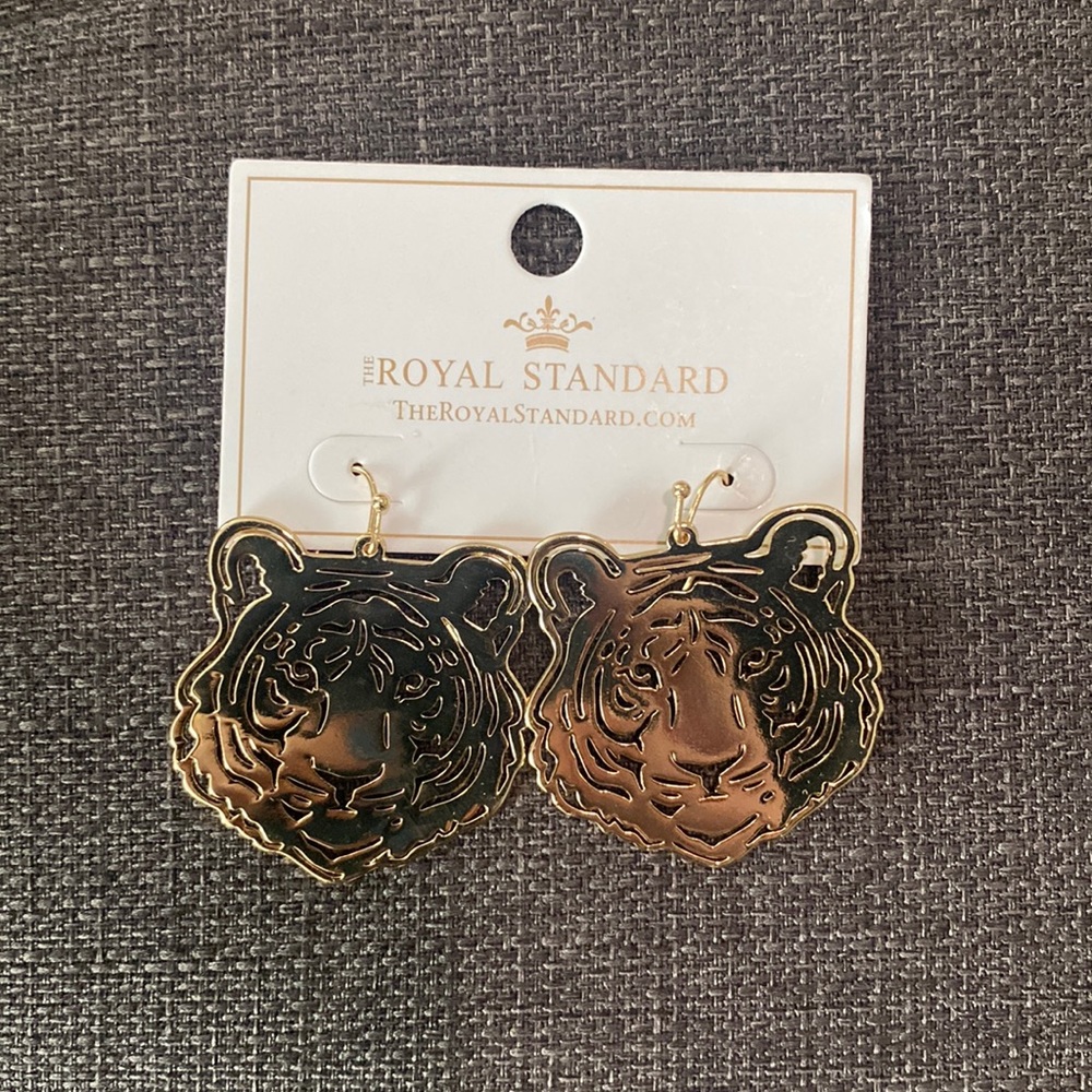 Royal Standard LSU Tiger earrings